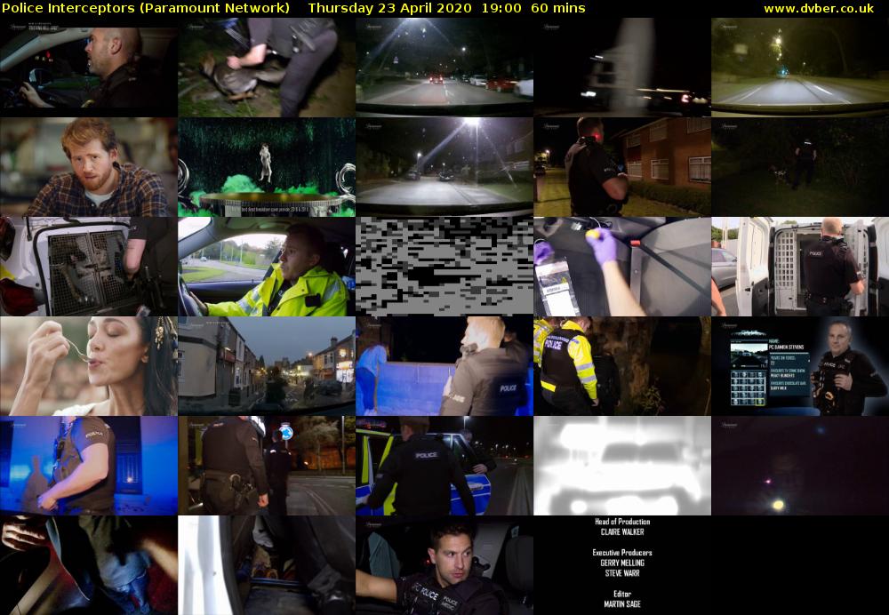 Police Interceptors (Paramount Network) Thursday 23 April 2020 19:00 - 20:00
