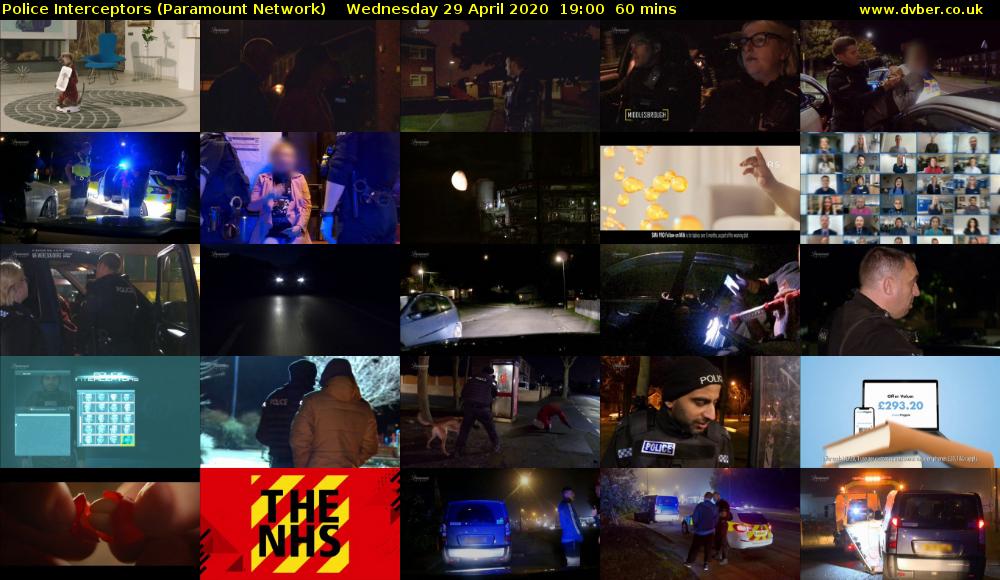 Police Interceptors (Paramount Network) Wednesday 29 April 2020 19:00 - 20:00