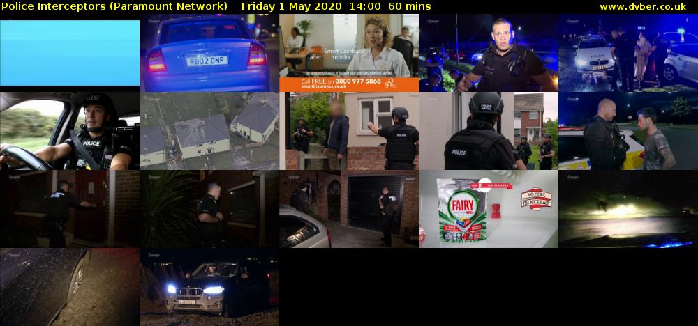 Police Interceptors (Paramount Network) Friday 1 May 2020 14:00 - 15:00