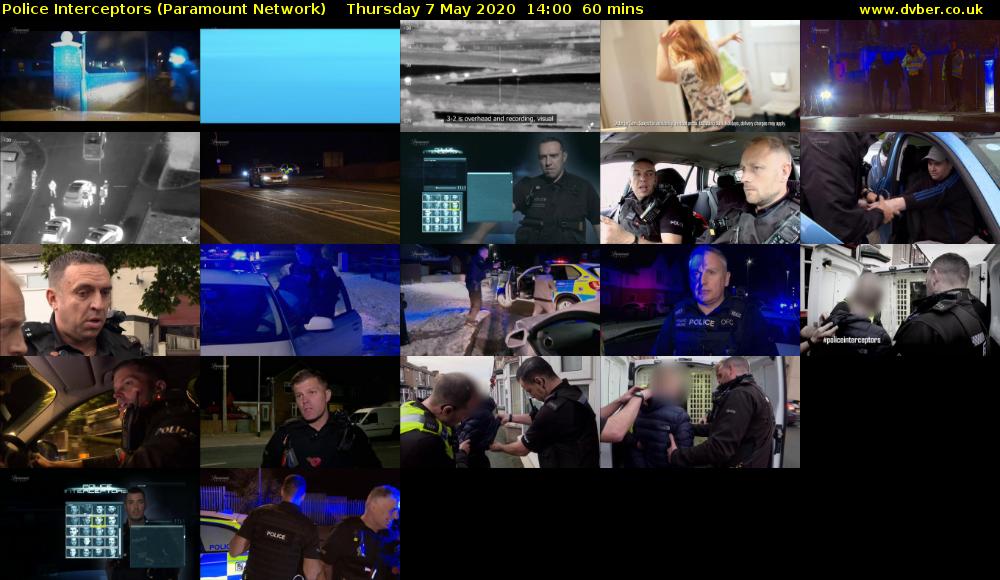 Police Interceptors (Paramount Network) Thursday 7 May 2020 14:00 - 15:00