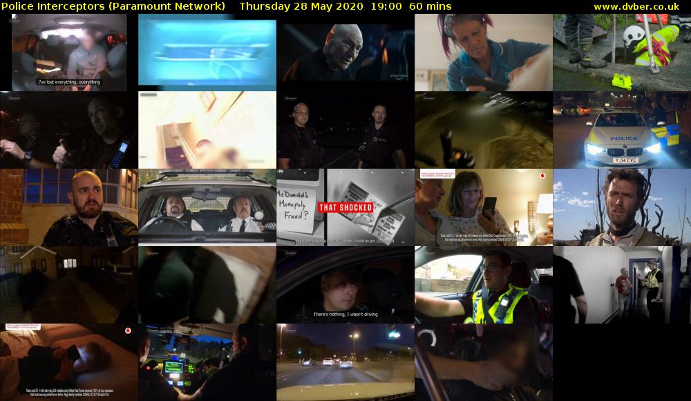 Police Interceptors (Paramount Network) Thursday 28 May 2020 19:00 - 20:00