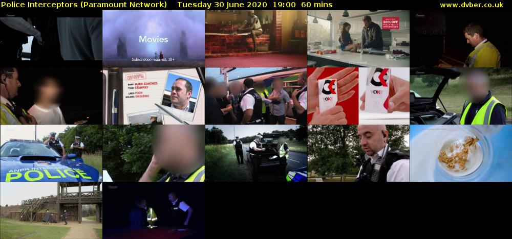 Police Interceptors (Paramount Network) Tuesday 30 June 2020 19:00 - 20:00