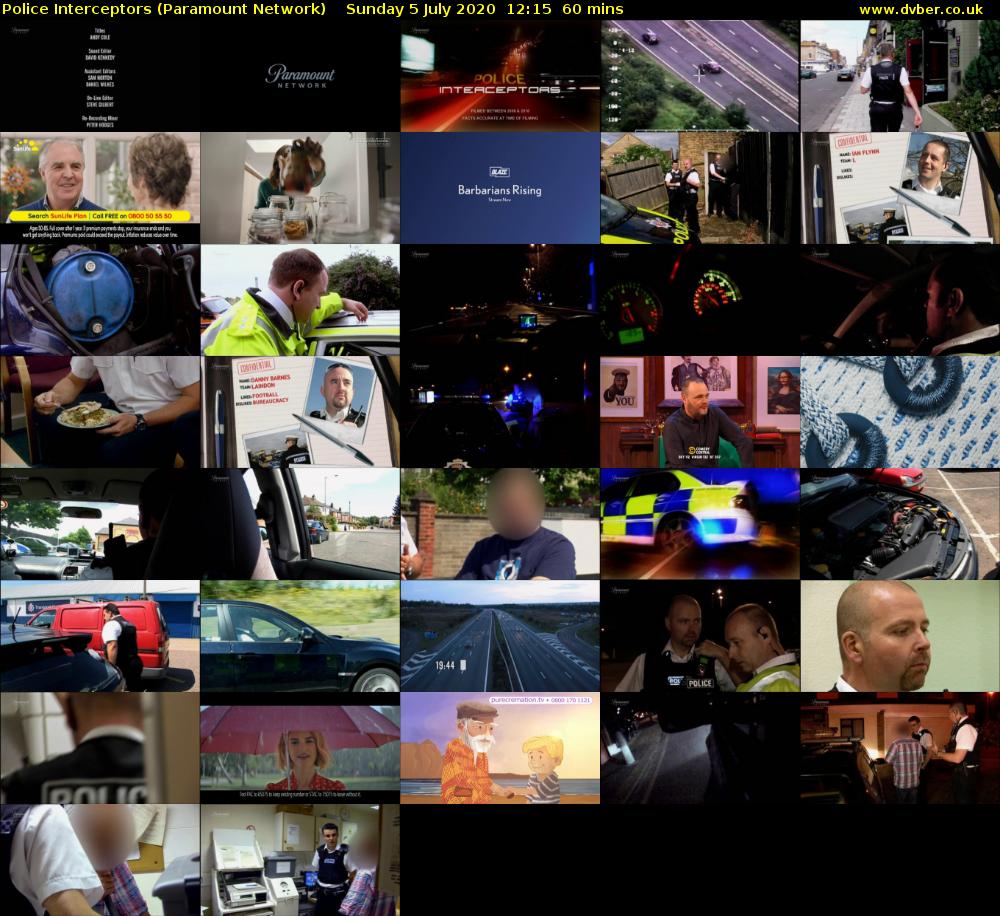 Police Interceptors (Paramount Network) Sunday 5 July 2020 12:15 - 13:15
