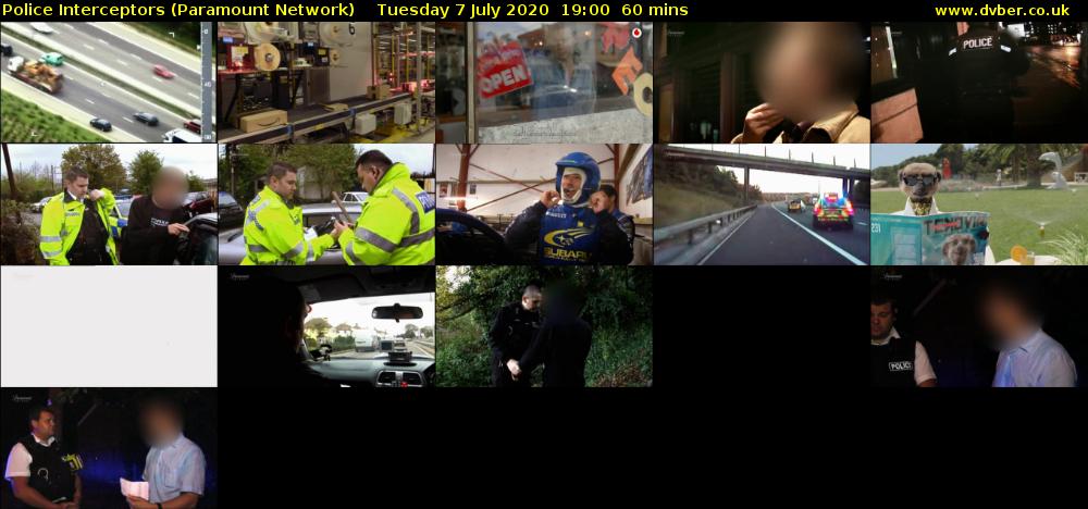 Police Interceptors (Paramount Network) Tuesday 7 July 2020 19:00 - 20:00