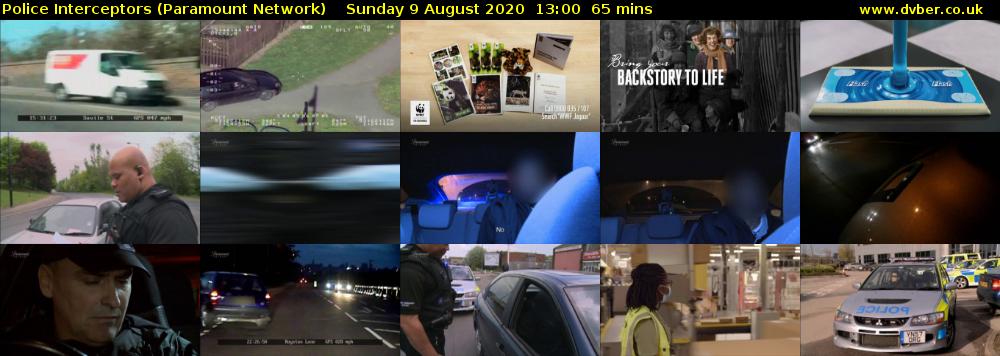 Police Interceptors (Paramount Network) Sunday 9 August 2020 13:00 - 14:05