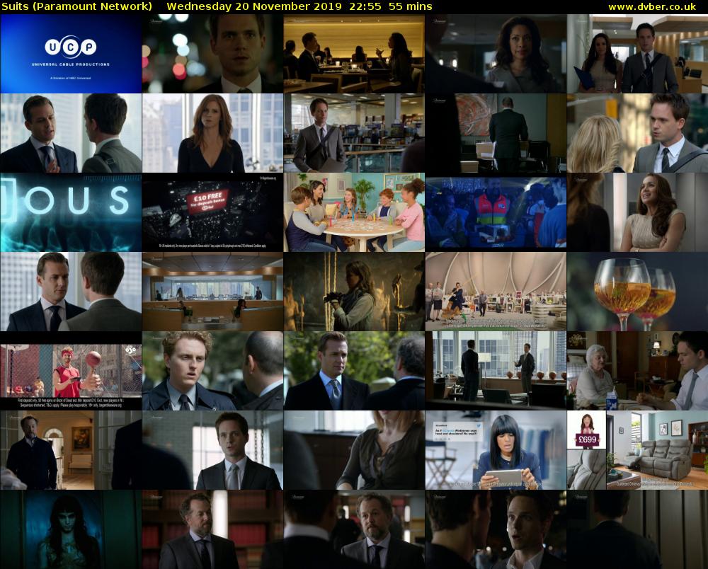 Suits (Paramount Network) Wednesday 20 November 2019 22:55 - 23:50