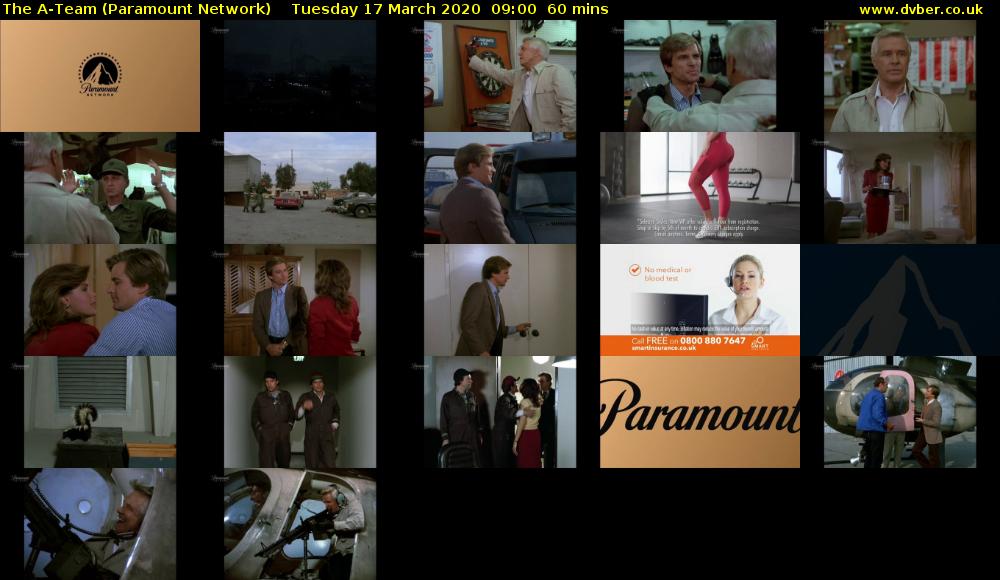 The A-Team (Paramount Network) Tuesday 17 March 2020 09:00 - 10:00