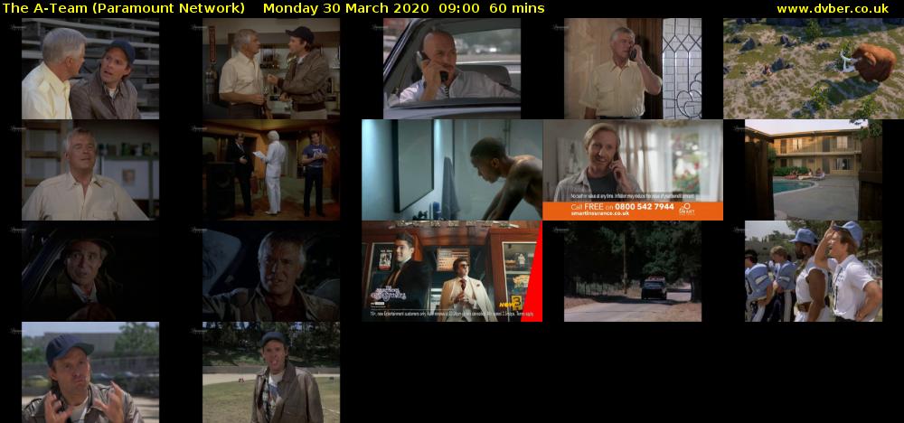 The A-Team (Paramount Network) Monday 30 March 2020 09:00 - 10:00