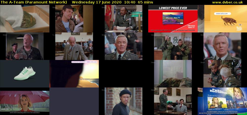 The A-Team (Paramount Network) Wednesday 17 June 2020 10:40 - 11:45
