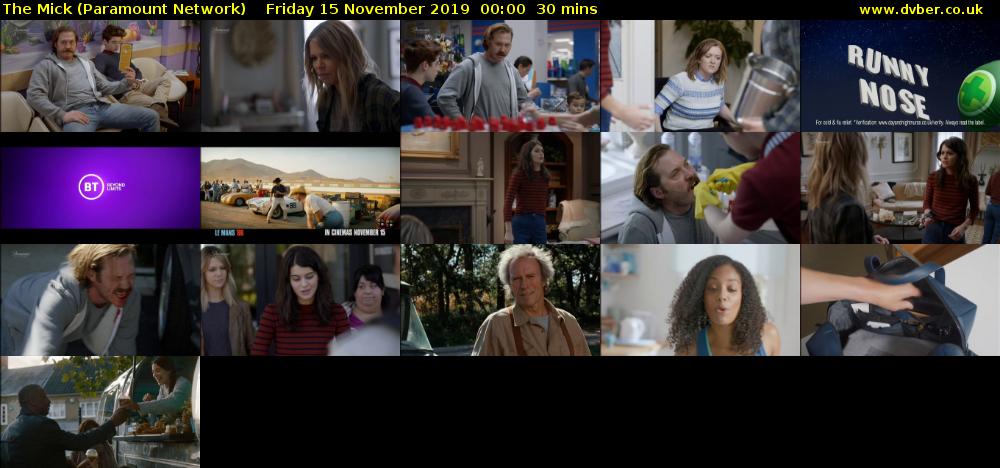 The Mick (Paramount Network) Friday 15 November 2019 00:00 - 00:30