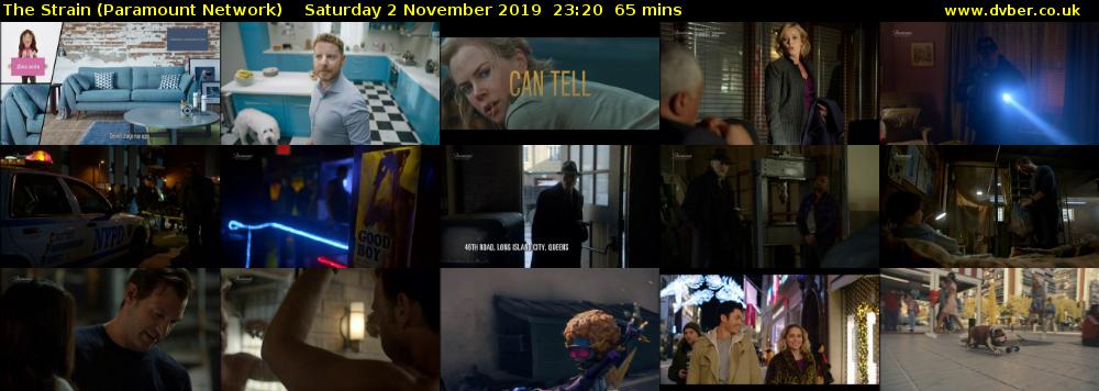 The Strain (Paramount Network) Saturday 2 November 2019 23:20 - 00:25