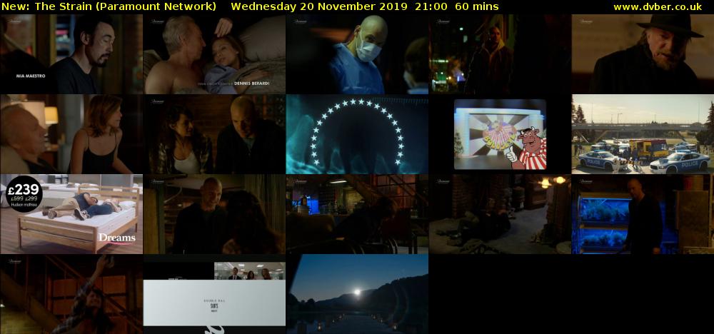 The Strain (Paramount Network) Wednesday 20 November 2019 21:00 - 22:00