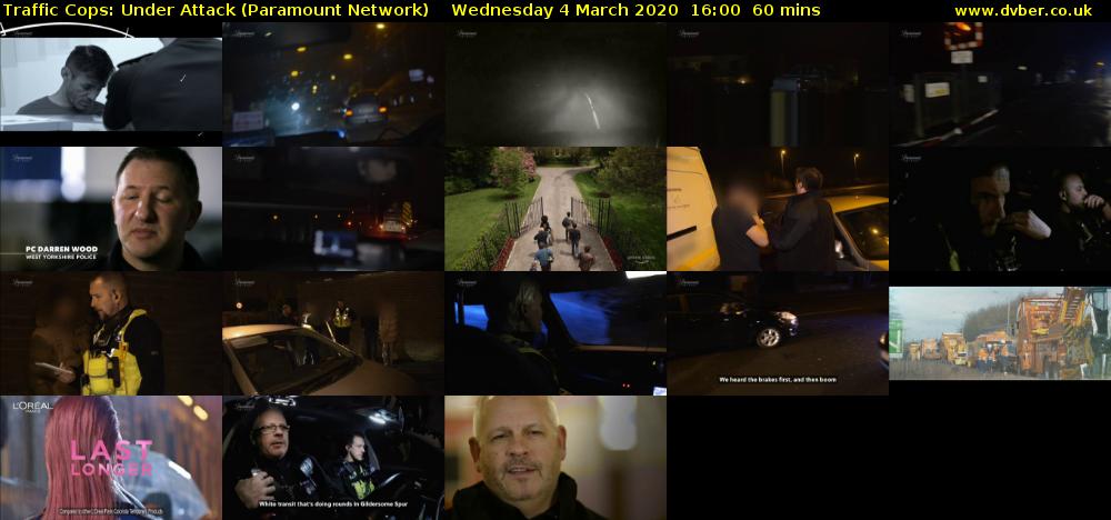 Traffic Cops: Under Attack (Paramount Network) Wednesday 4 March 2020 16:00 - 17:00