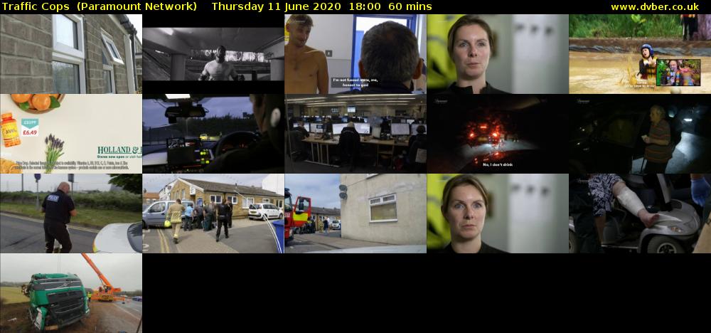 Traffic Cops  (Paramount Network) Thursday 11 June 2020 18:00 - 19:00