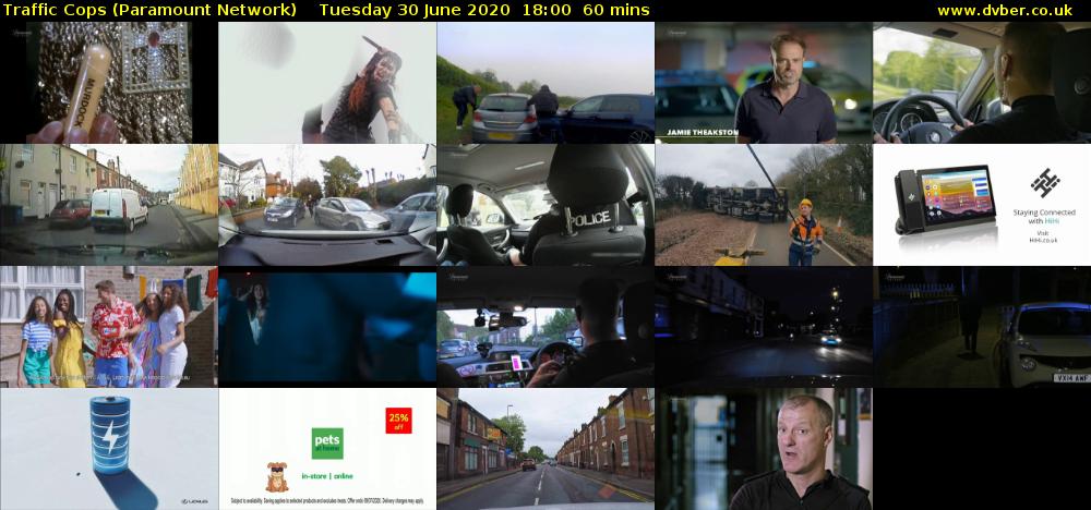 Traffic Cops (Paramount Network) Tuesday 30 June 2020 18:00 - 19:00