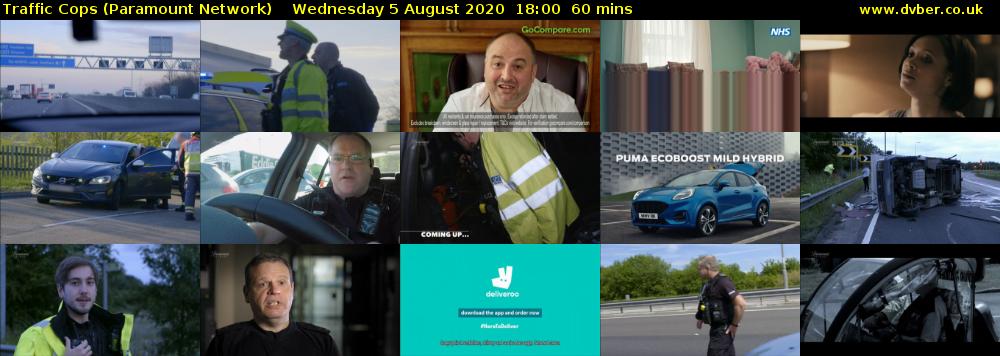 Traffic Cops (Paramount Network) Wednesday 5 August 2020 18:00 - 19:00
