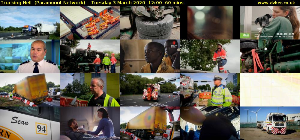 Trucking Hell  (Paramount Network) Tuesday 3 March 2020 12:00 - 13:00