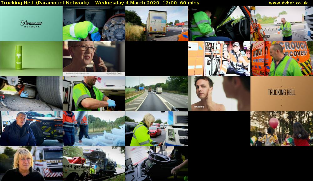 Trucking Hell  (Paramount Network) Wednesday 4 March 2020 12:00 - 13:00
