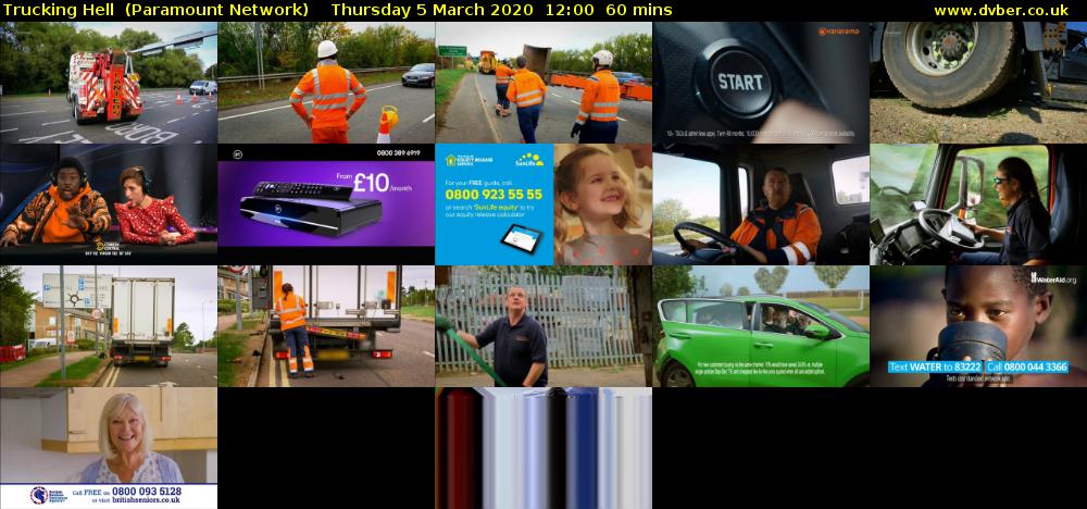 Trucking Hell  (Paramount Network) Thursday 5 March 2020 12:00 - 13:00