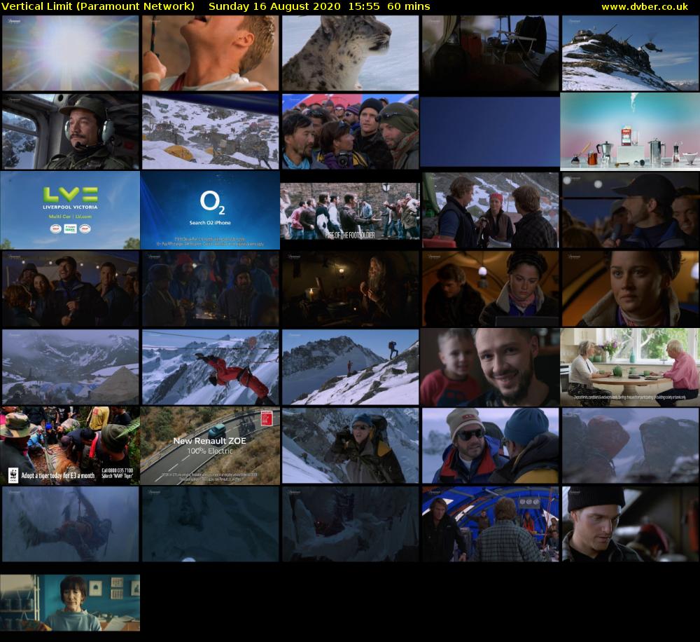 Vertical Limit (Paramount Network) Sunday 16 August 2020 15:55 - 16:55
