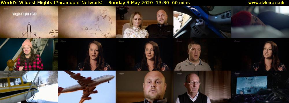 World's Wildest Flights (Paramount Network) Sunday 3 May 2020 13:30 - 14:30
