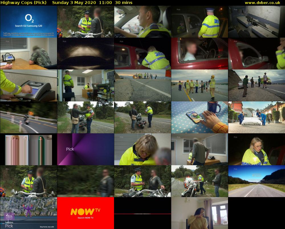 Highway Cops (Pick) Sunday 3 May 2020 11:00 - 11:30