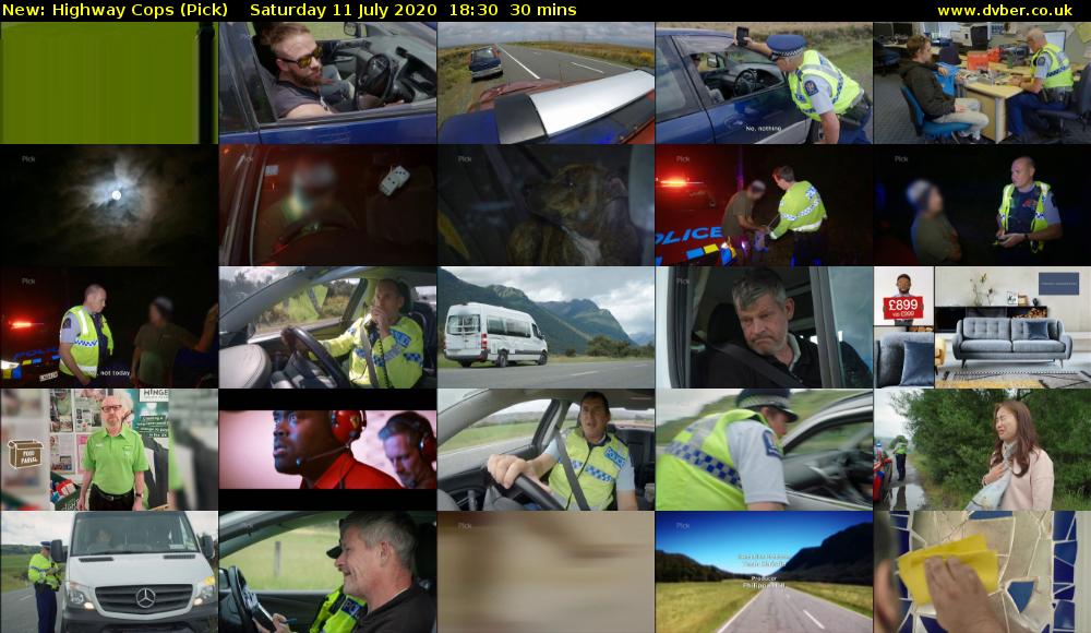 Highway Cops (Pick) Saturday 11 July 2020 18:30 - 19:00
