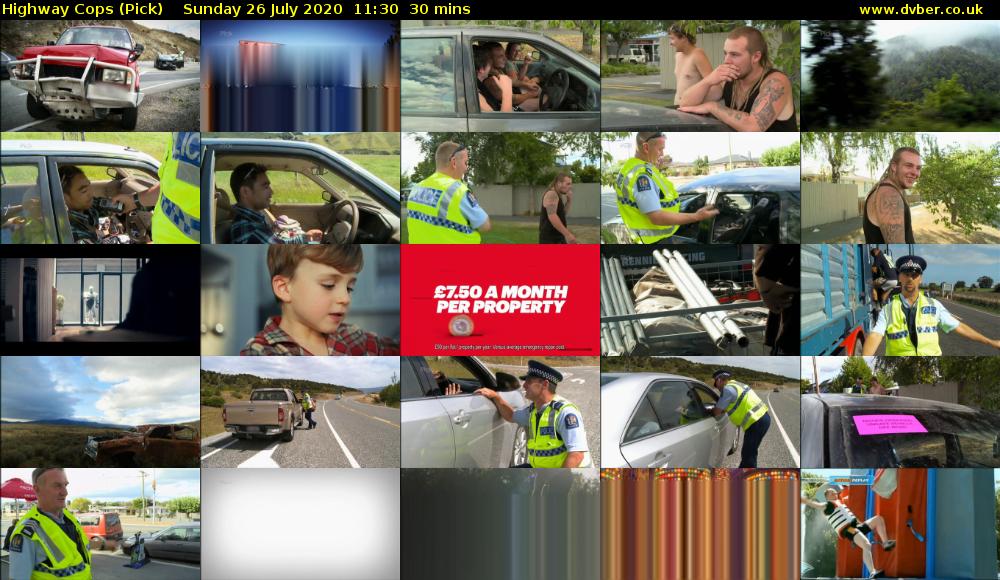 Highway Cops (Pick) Sunday 26 July 2020 11:30 - 12:00