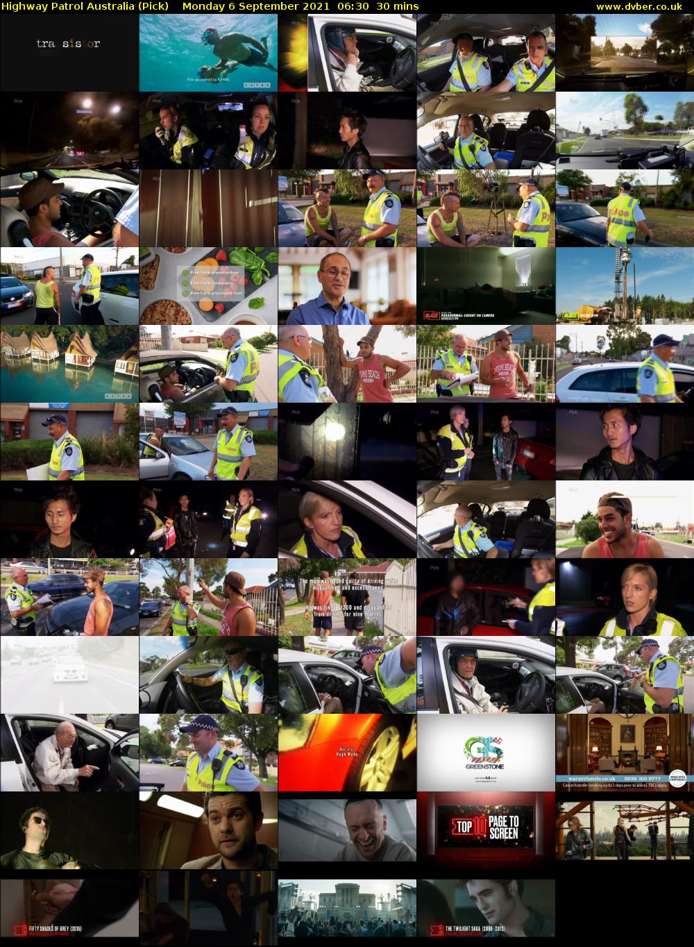 Highway Patrol Australia (Pick) Monday 6 September 2021 07:30 - 08:00