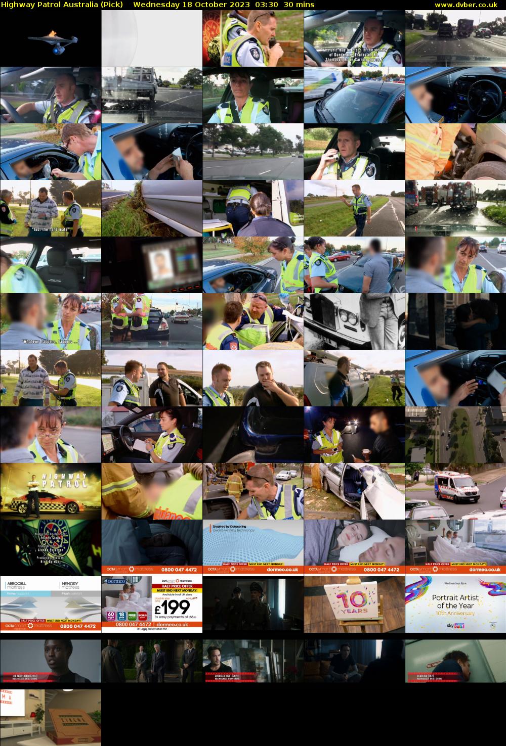 Highway Patrol Australia (Pick) Wednesday 18 October 2023 03:30 - 04:00
