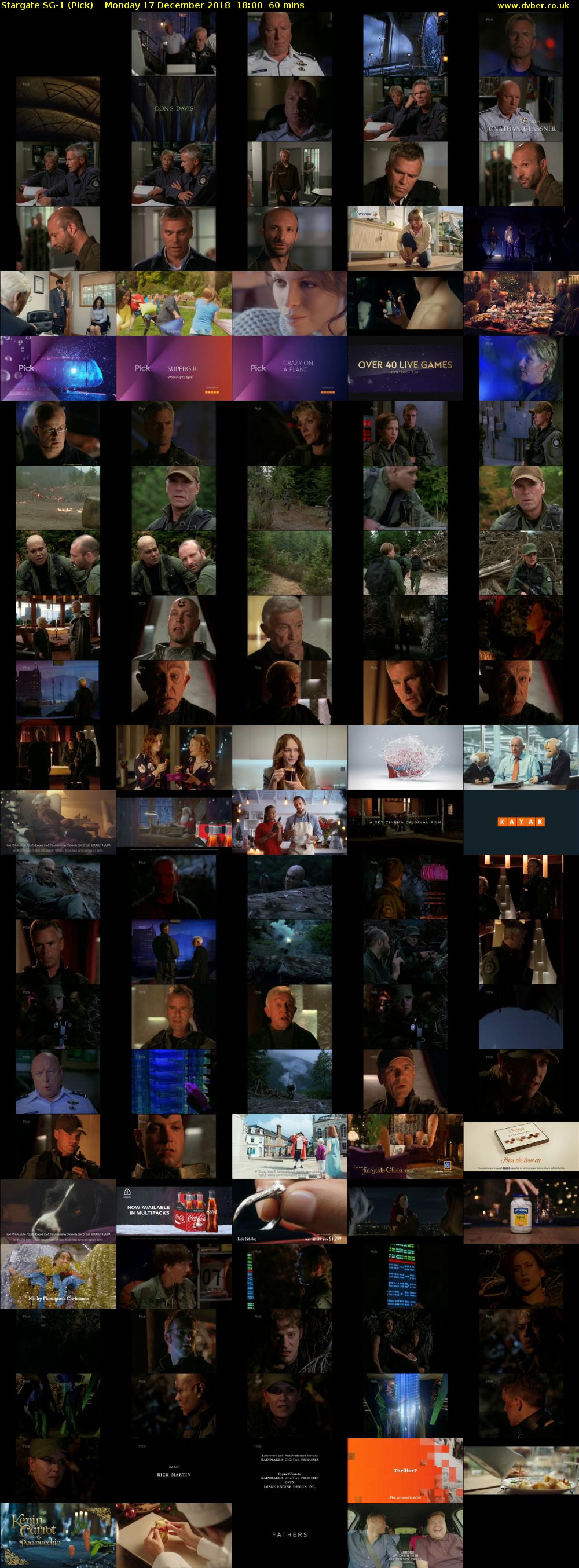 Stargate SG-1 (Pick) Monday 17 December 2018 18:00 - 19:00