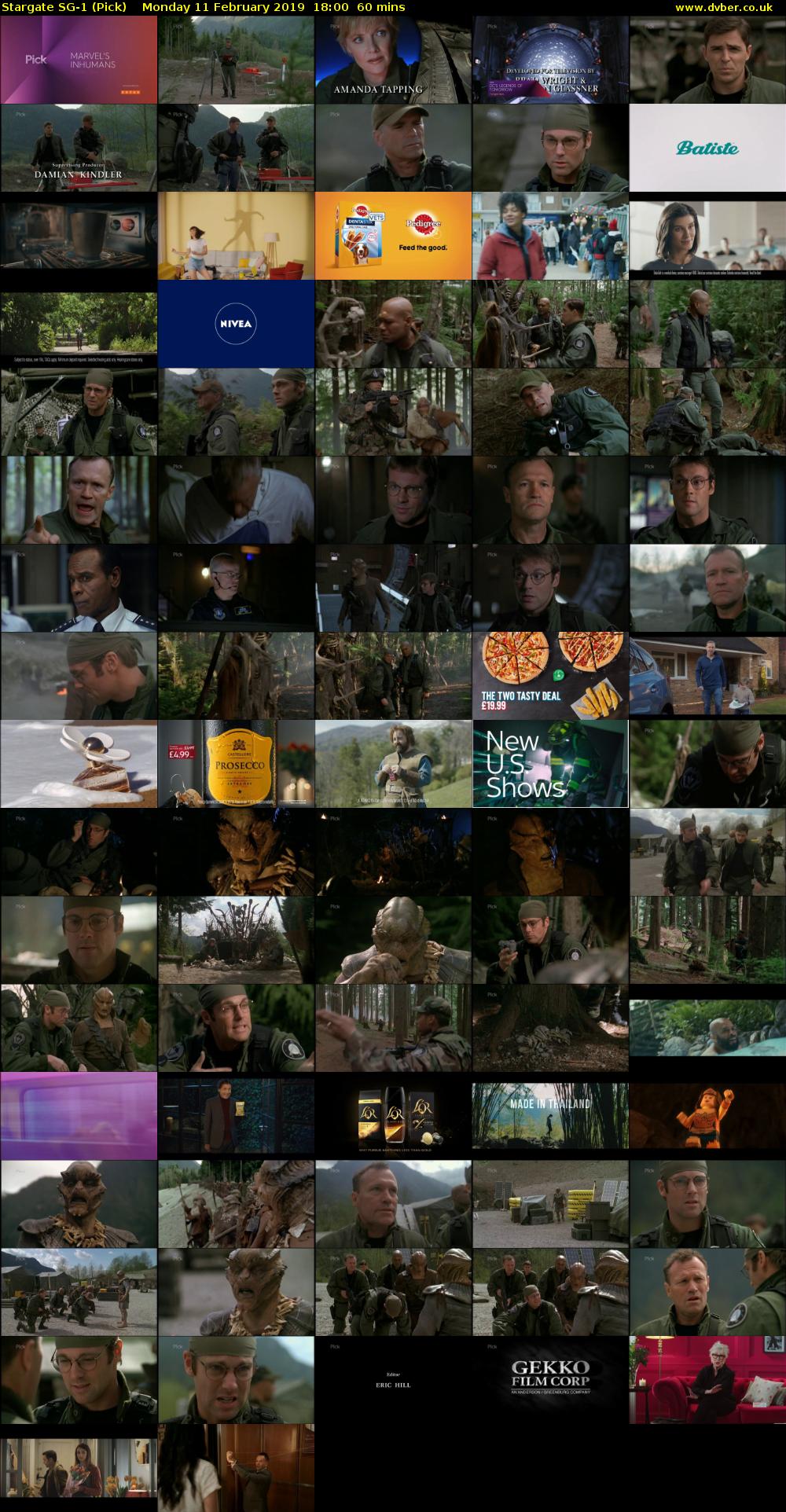 Stargate SG-1 (Pick) Monday 11 February 2019 18:00 - 19:00