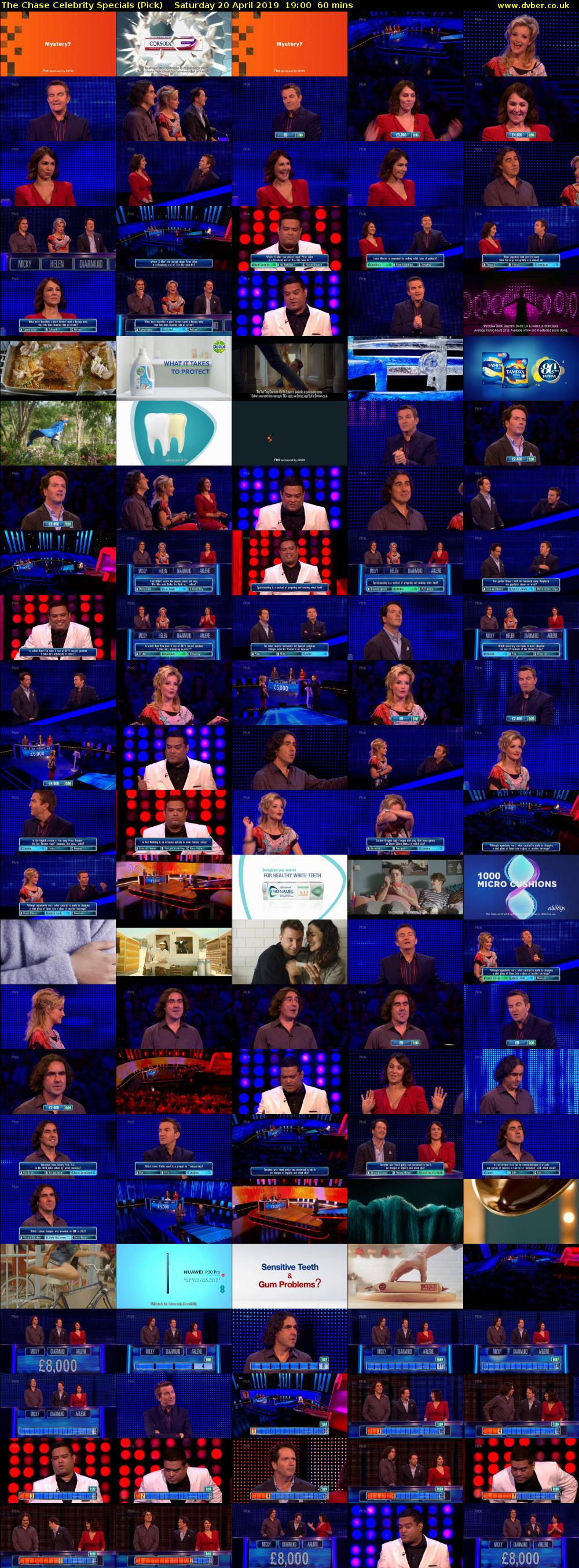 The Chase Celebrity Specials (Pick) Saturday 20 April 2019 19:00 - 20:00