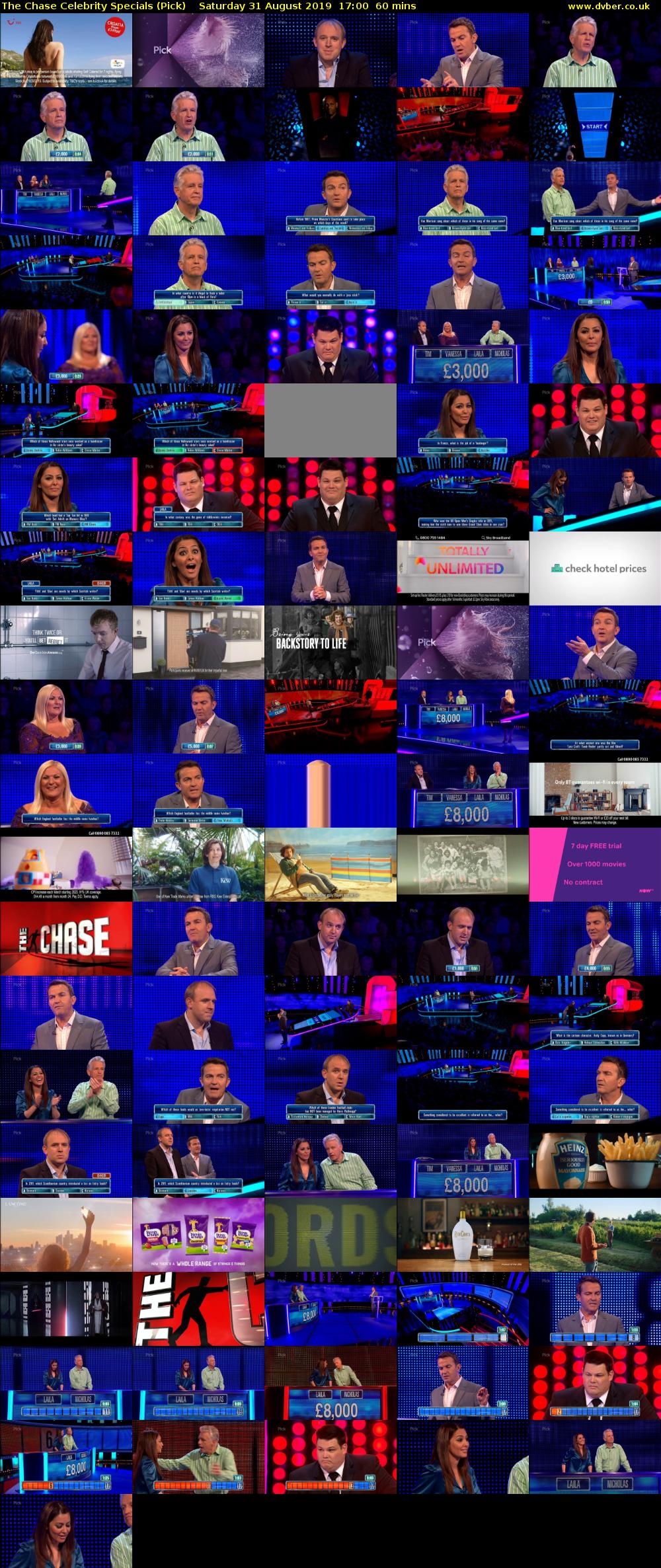 The Chase Celebrity Specials (Pick) Saturday 31 August 2019 17:00 - 18:00