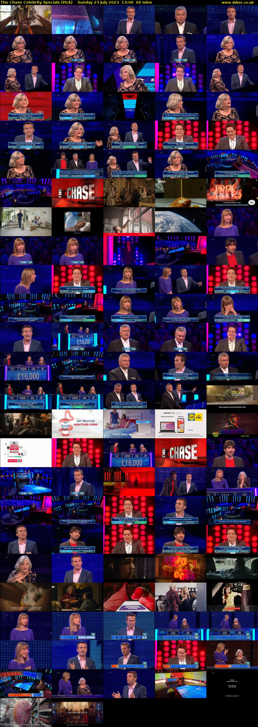 The Chase Celebrity Specials (Pick) Sunday 23 July 2023 13:00 - 14:00