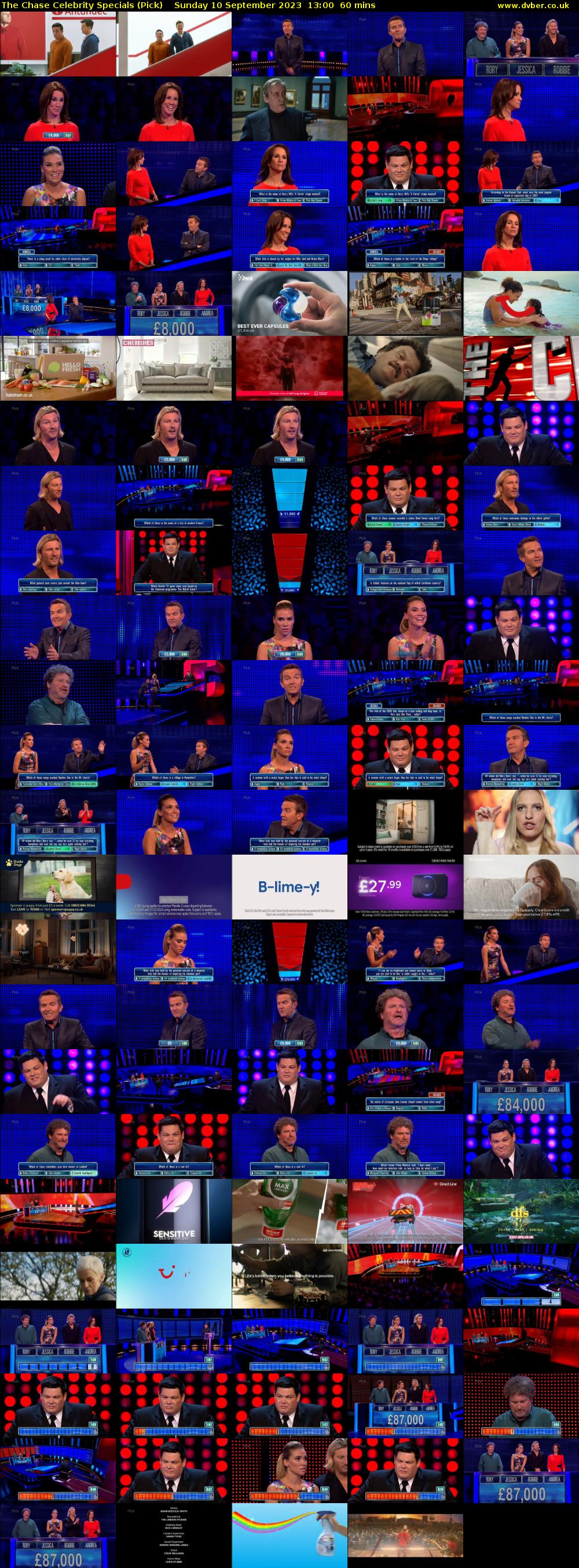 The Chase Celebrity Specials (Pick) Sunday 10 September 2023 13:00 - 14:00