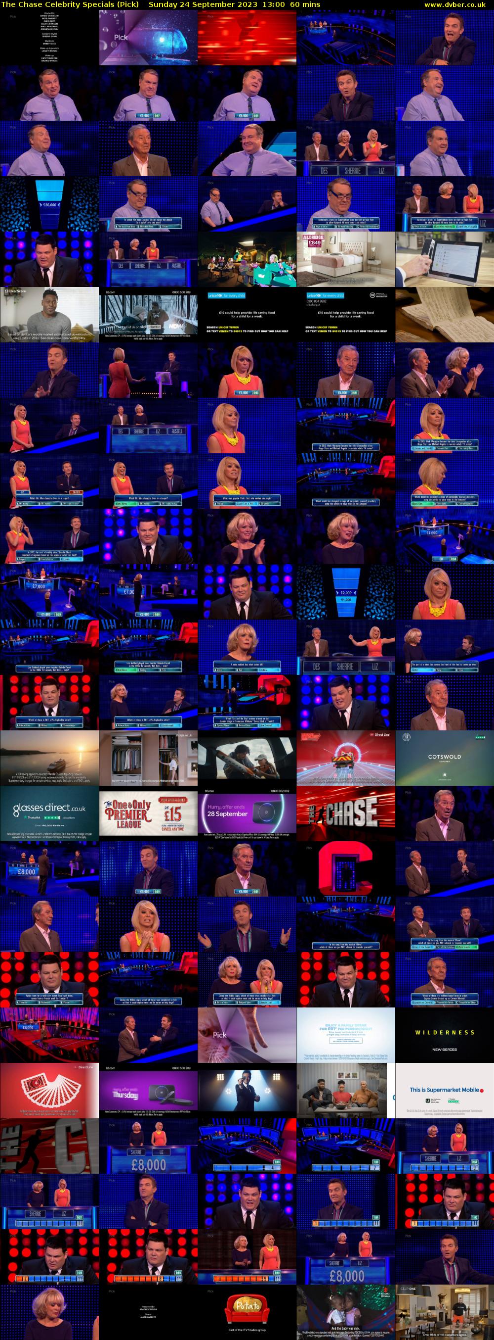The Chase Celebrity Specials (Pick) Sunday 24 September 2023 13:00 - 14:00