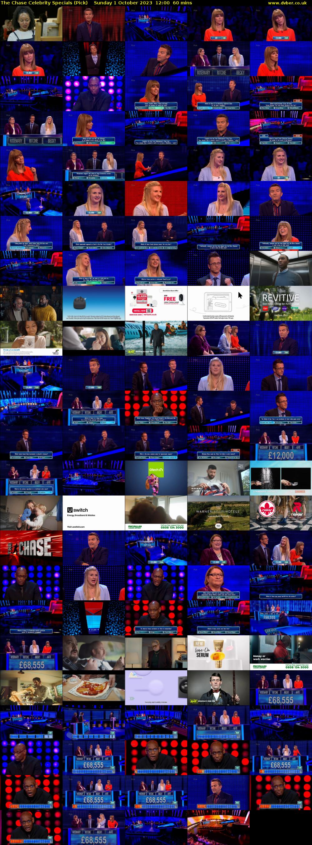 The Chase Celebrity Specials (Pick) Sunday 1 October 2023 12:00 - 13:00