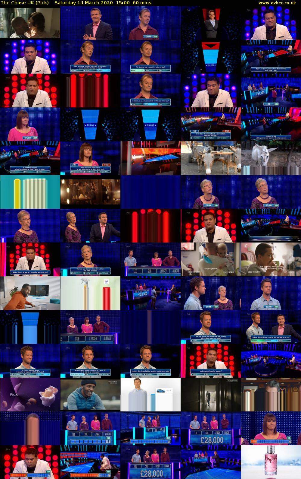 The Chase UK (Pick) Saturday 14 March 2020 15:00 - 16:00