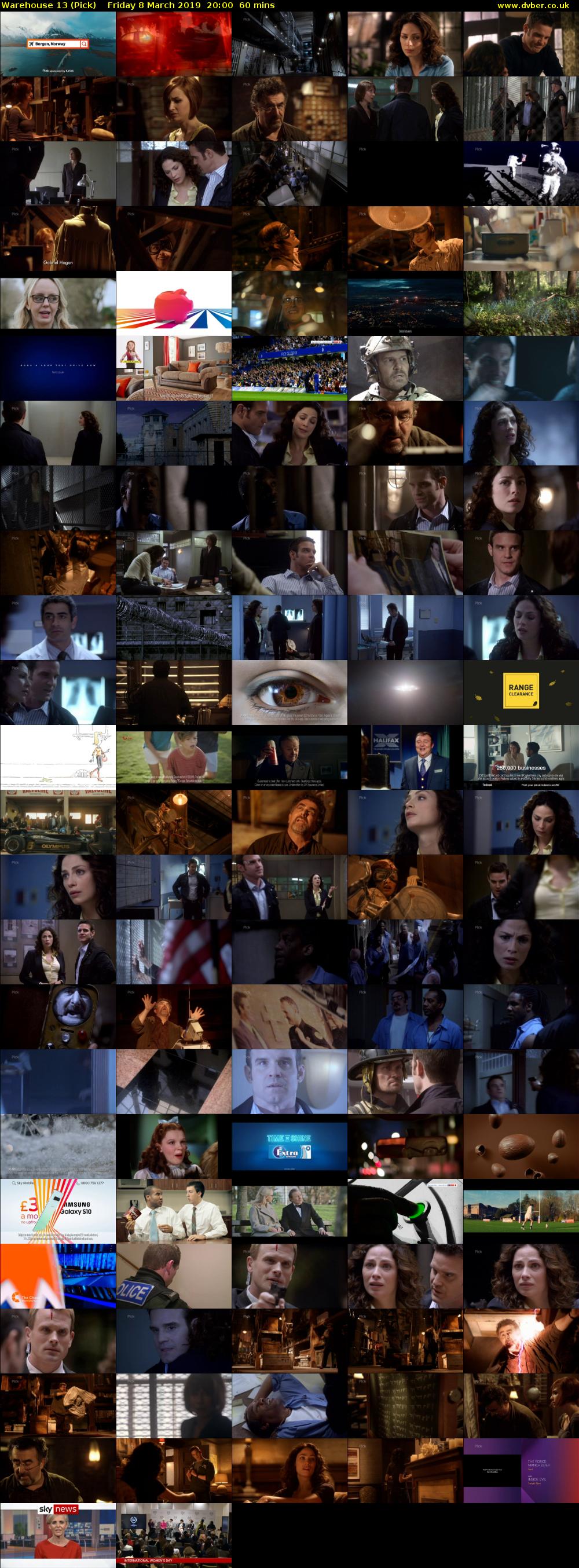 Warehouse 13 (Pick) Friday 8 March 2019 20:00 - 21:00