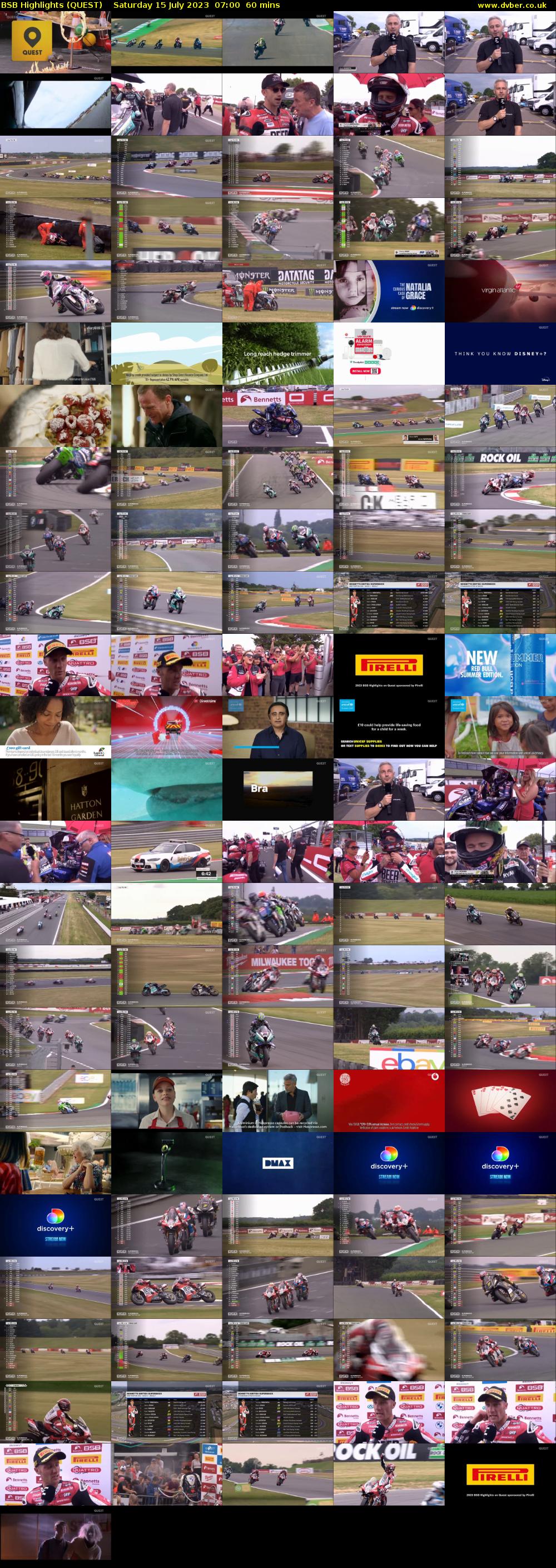 BSB Highlights (QUEST) Saturday 15 July 2023 07:00 - 08:00