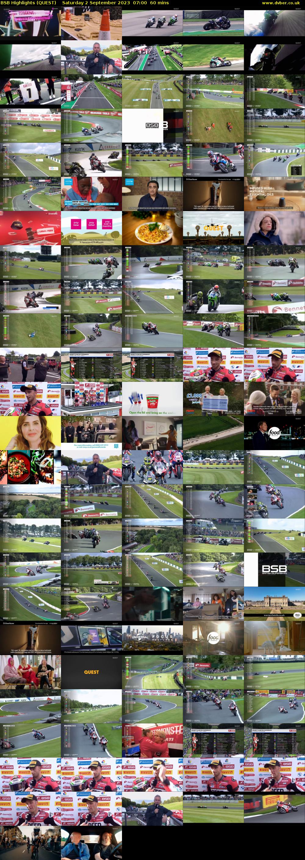 BSB Highlights (QUEST) Saturday 2 September 2023 07:00 - 08:00