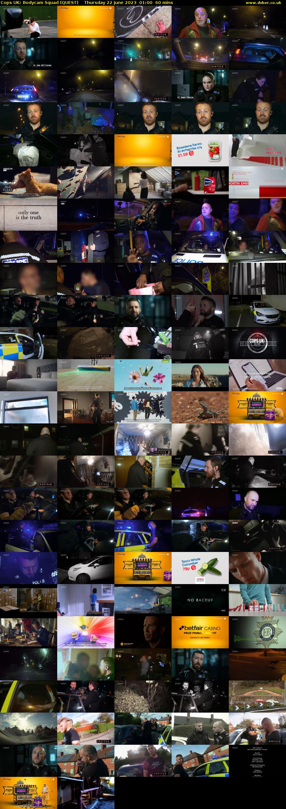 Cops UK: Bodycam Squad (QUEST) Thursday 22 June 2023 01:00 - 02:00