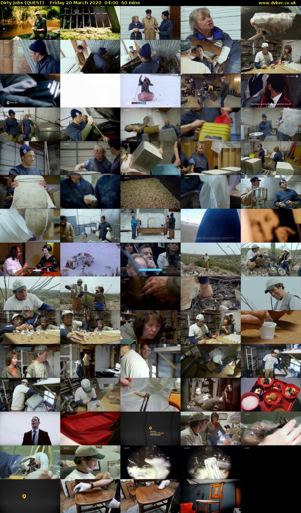 Dirty Jobs (QUEST) Friday 20 March 2020 04:00 - 05:00
