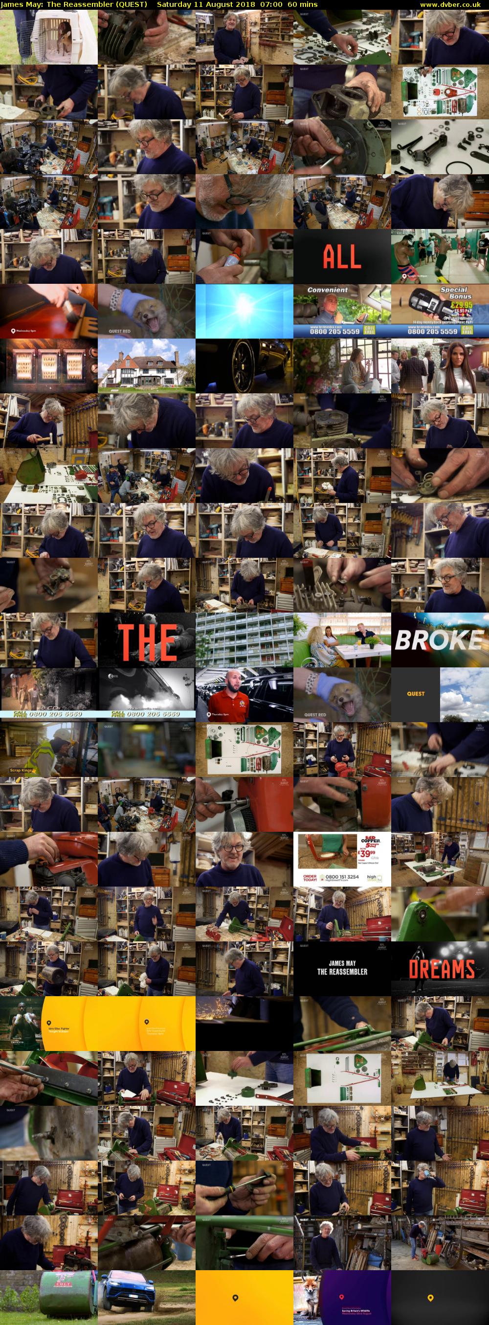 James May: The Reassembler (QUEST) Saturday 11 August 2018 07:00 - 08:00