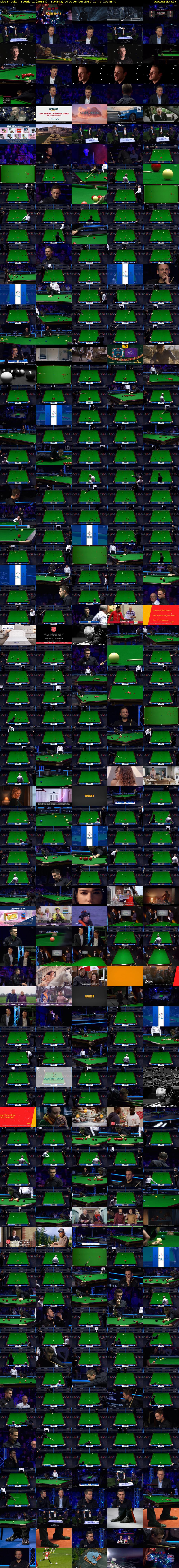 Live Snooker: Scottish... (QUEST) Saturday 14 December 2019 12:45 - 16:00