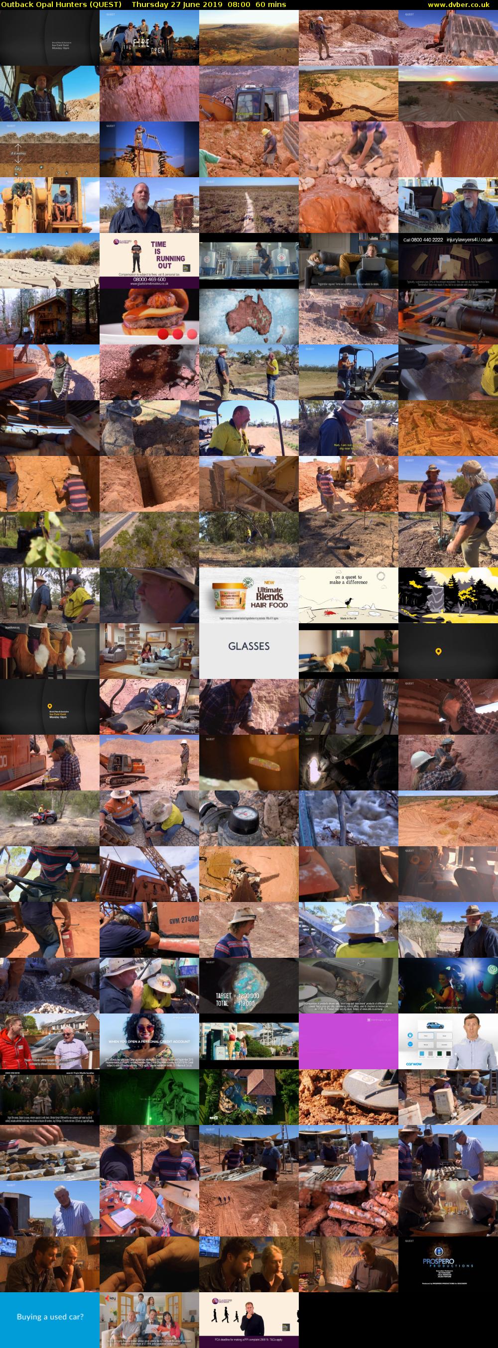 Outback Opal Hunters (QUEST) Thursday 27 June 2019 08:00 - 09:00