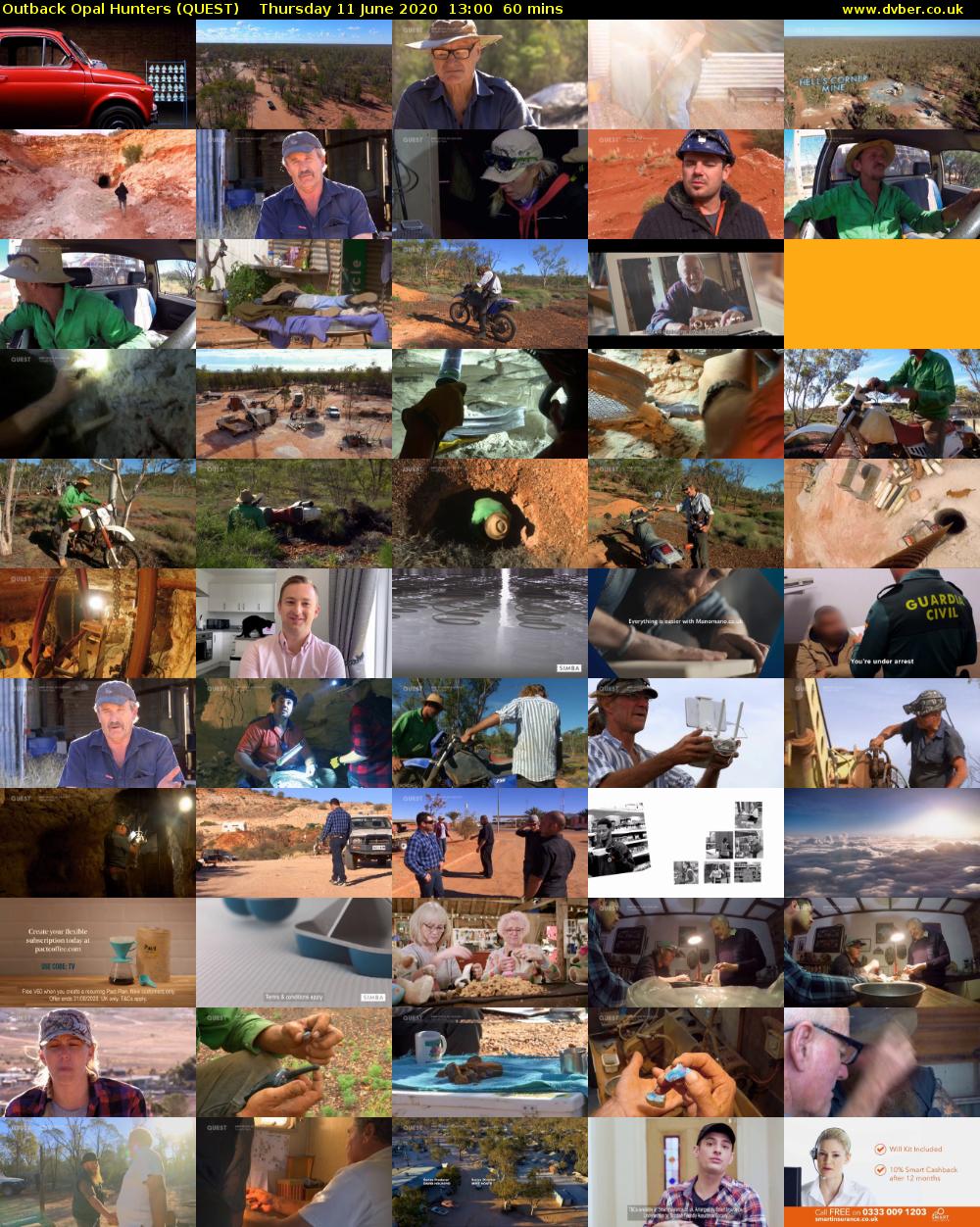 Outback Opal Hunters (QUEST) Thursday 11 June 2020 13:00 - 14:00