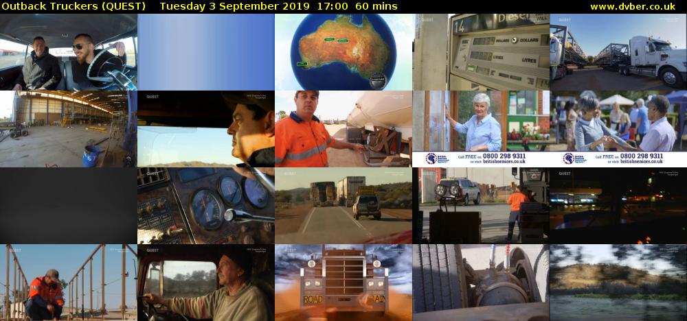 Outback Truckers (QUEST) Tuesday 3 September 2019 17:00 - 18:00