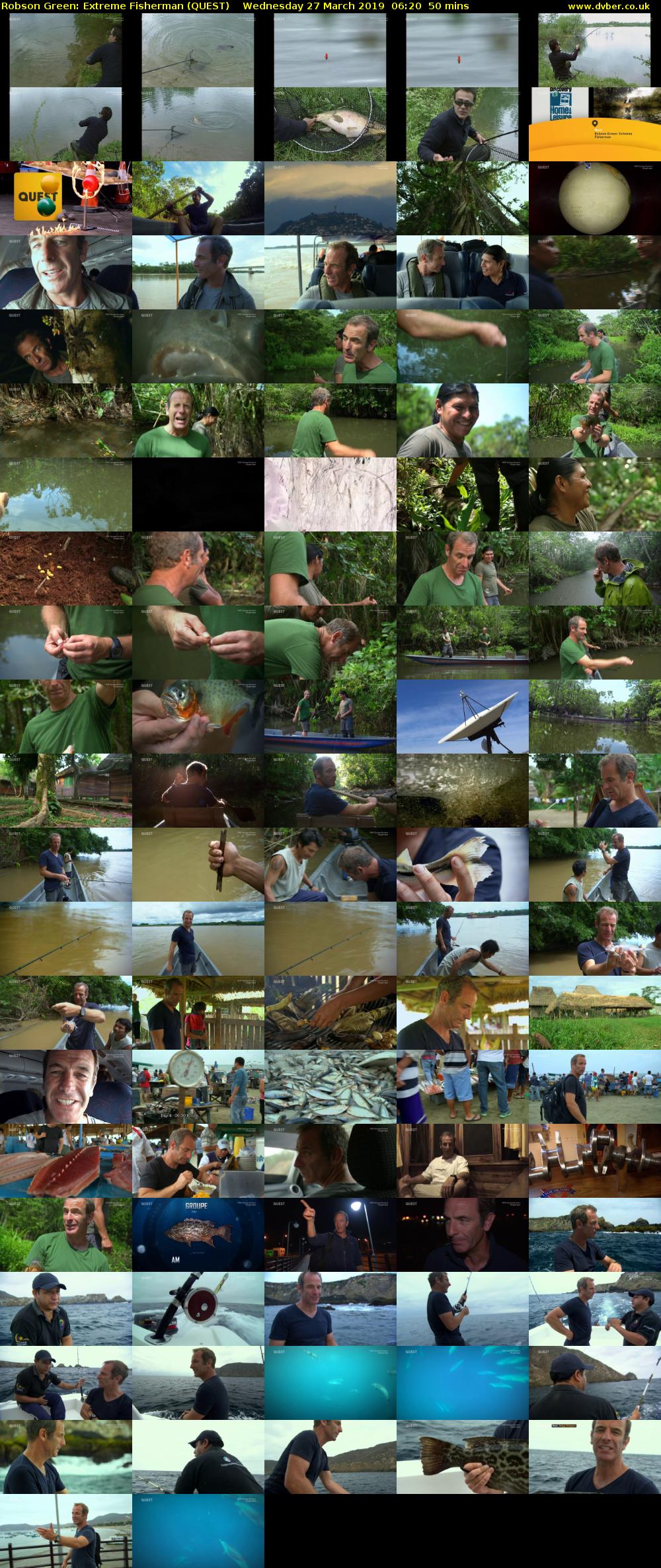 Robson Green: Extreme Fisherman (QUEST) Wednesday 27 March 2019 06:20 - 07:10